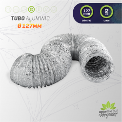 Tubo Aluminio Flexible - Grow Genetics 127mm