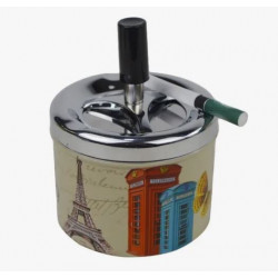 Cenicero Metálico con Diseños