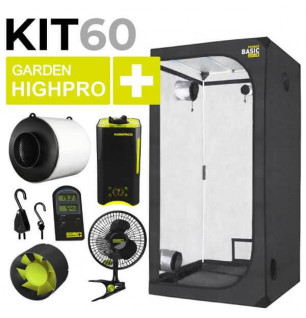 Carpa indoor 60x60x160 + kit ventilación Garden Highpro